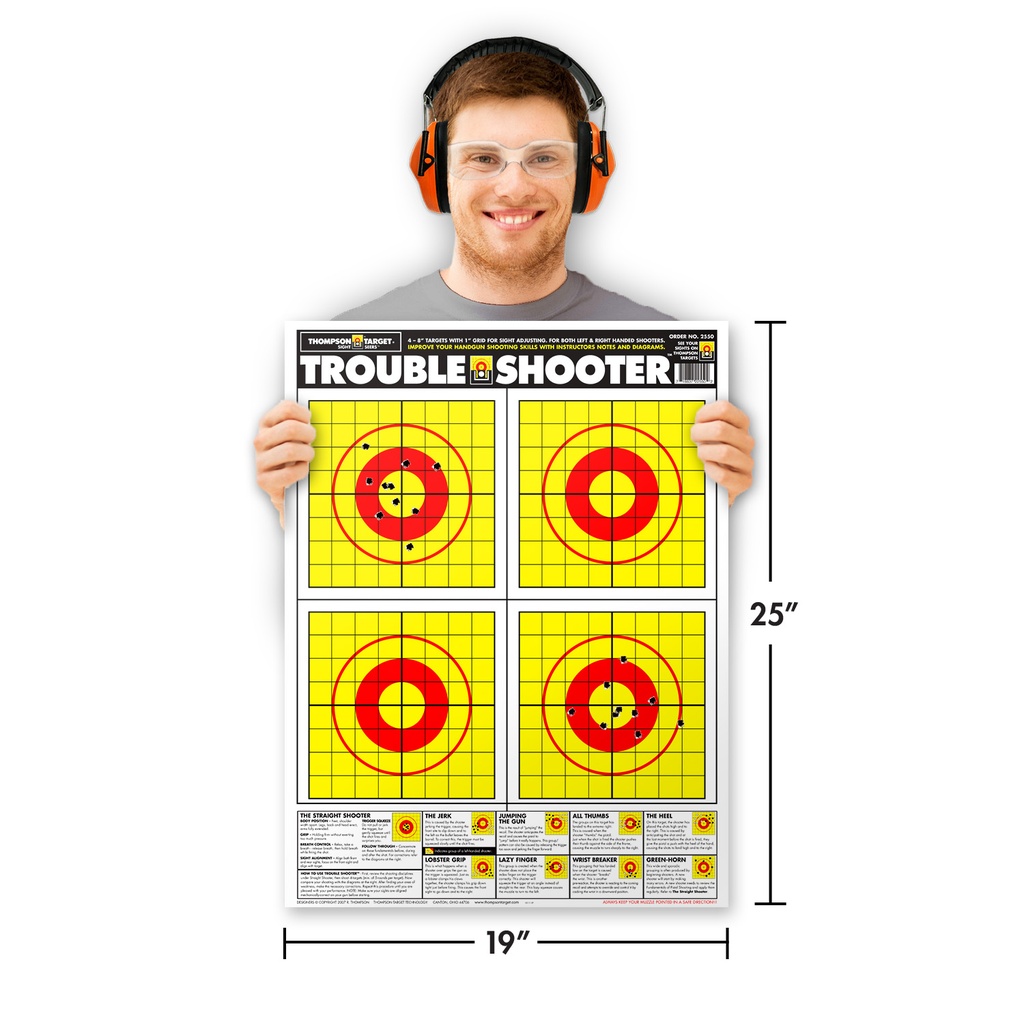 Trouble Shooter 19&quot;x25&quot; Paper Targets (20 Pack)