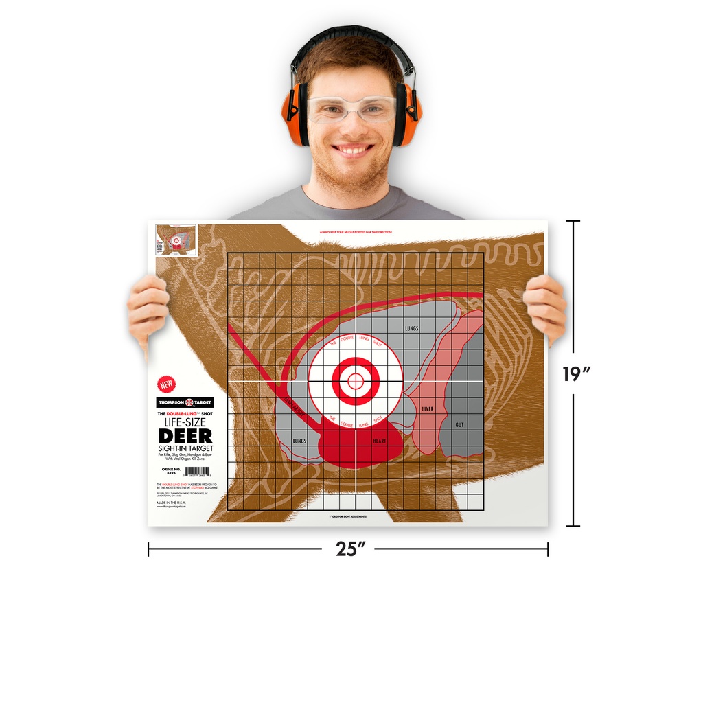 Life-Size Deer 19&quot;x25&quot; Paper Targets (100 Pack)