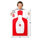 Case of 12 - B27Q-RED Silhouette 25&quot;x38&quot; Paper Targets (10 Pack Roll)