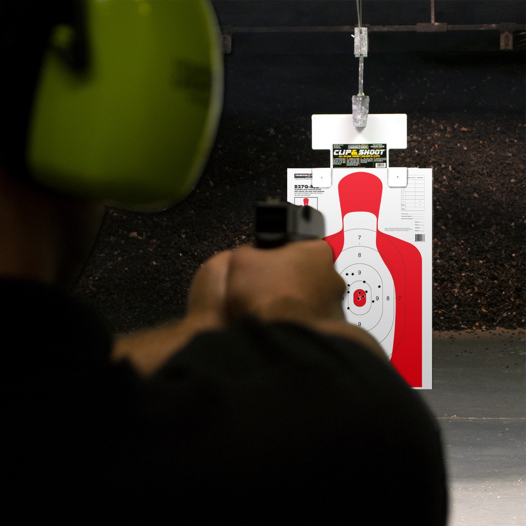 Case of 12 - B27Q-RED Silhouette 25&quot;x38&quot; Paper Targets (10 Pack Roll)