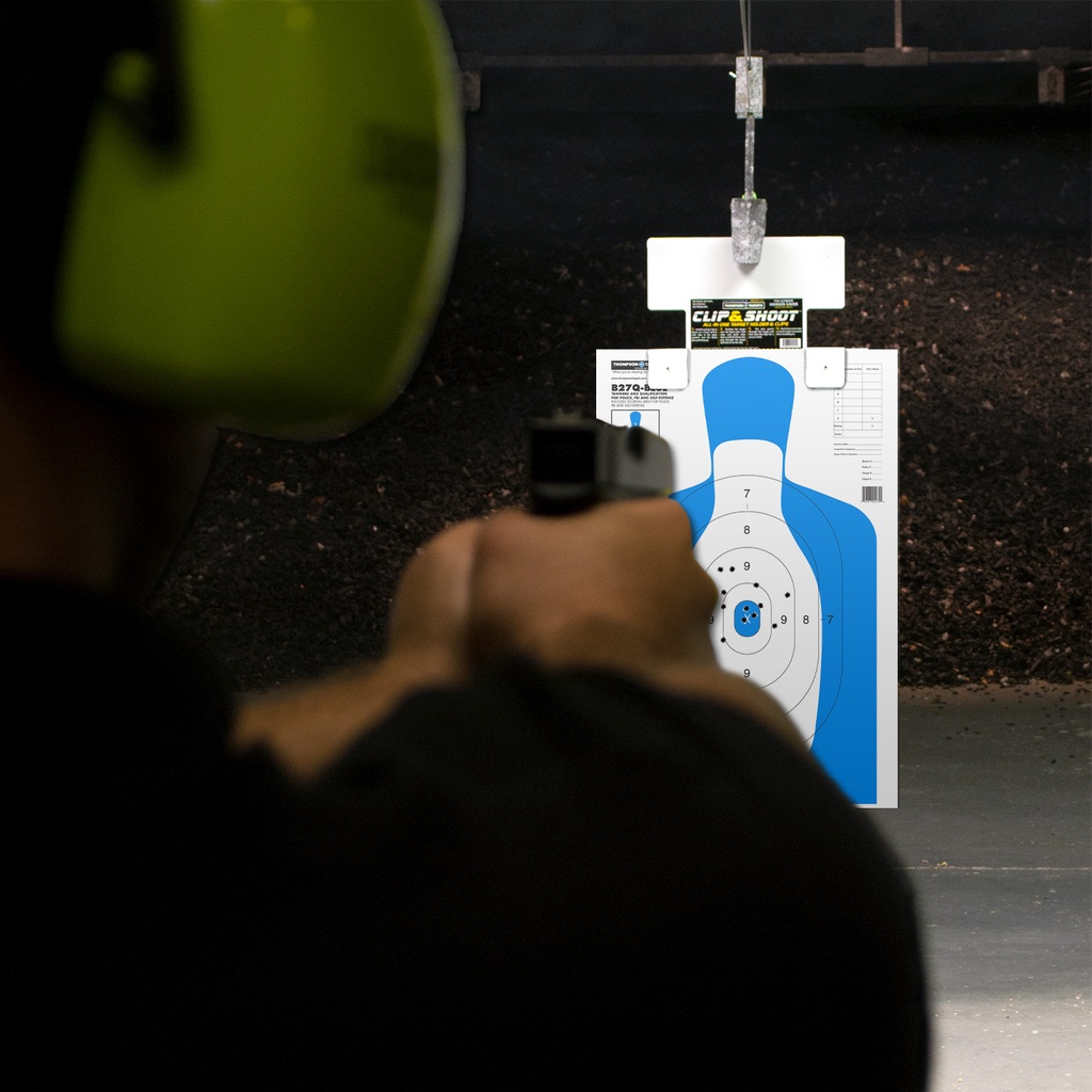 Case of 12 - B27Q-Blue Silhouette 25&quot;x38&quot; Paper Targets (10 Pack Roll)