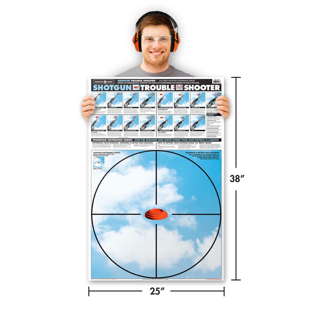 Shotgun Trouble Shooter 25&quot;x38&quot; Paper Targets (200 Case)