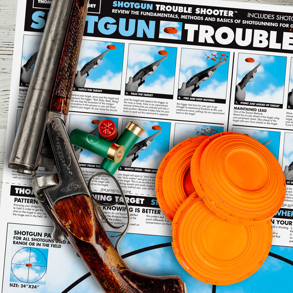 Case of 12 - Shotgun Trouble Shooter 25&quot;x38&quot; Paper Targets (10 Pack Roll)