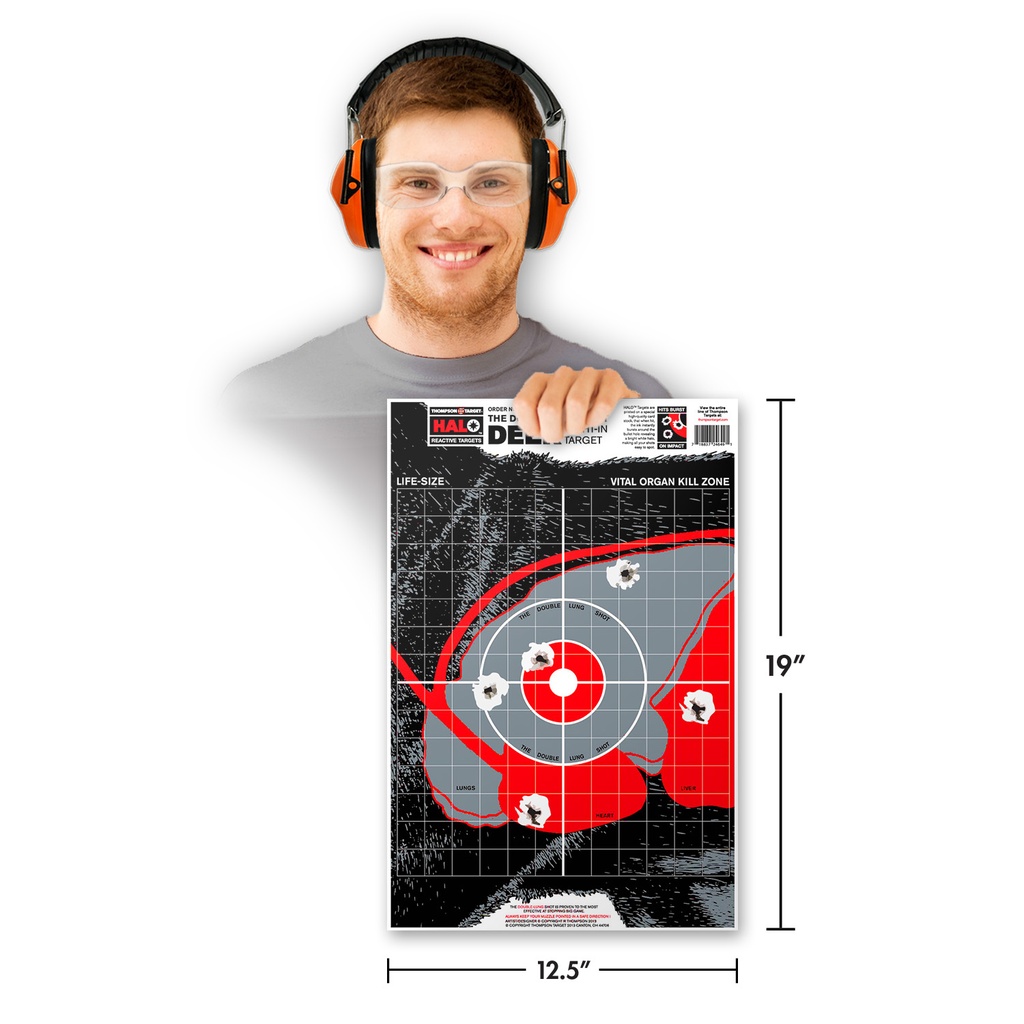 HALO Life-Size Deer 12.5&quot;x19&quot; Reactive Target (5 Pack)