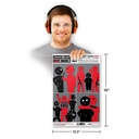 HALO Threat Code: RED 12.5&quot;x19&quot; Reactive Target (5 Pack)