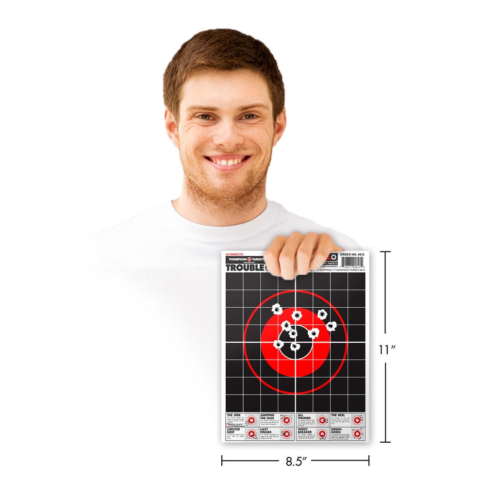 HALO Trouble Shooter 8.5&quot;x11&quot; Reactive Target (10 Pack)