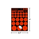 Shot-Spots Orange 6.5&quot;x9&quot; Adhesive Targets (10 Pack)