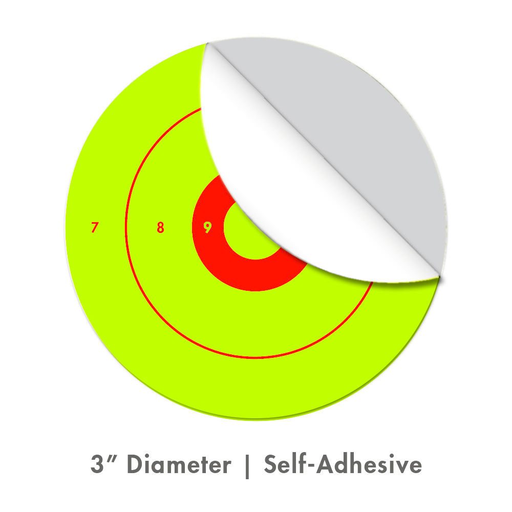 Stick-Um-Up Green 3&quot; Adhesive Targets (100 Pack)