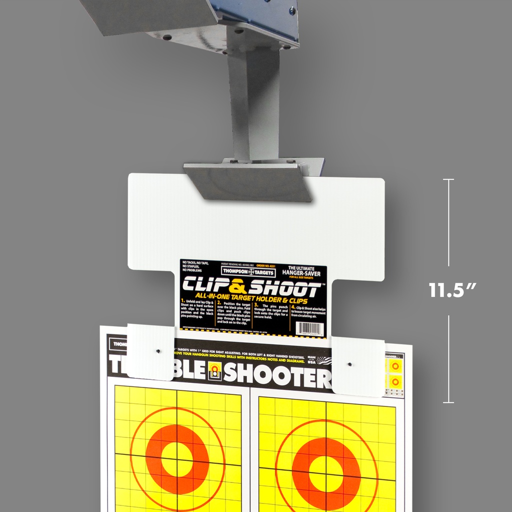 Original Clip &amp; Shoot Indoor Range Target Hanger