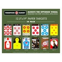 Metal Display with 144 Units of 12.5&quot;x19&quot; Paper Targets 10/Pack