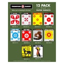 5800 Metal Cascading Display with 100 Units of 9&quot;x12&quot; Paper Targets 12/Pack