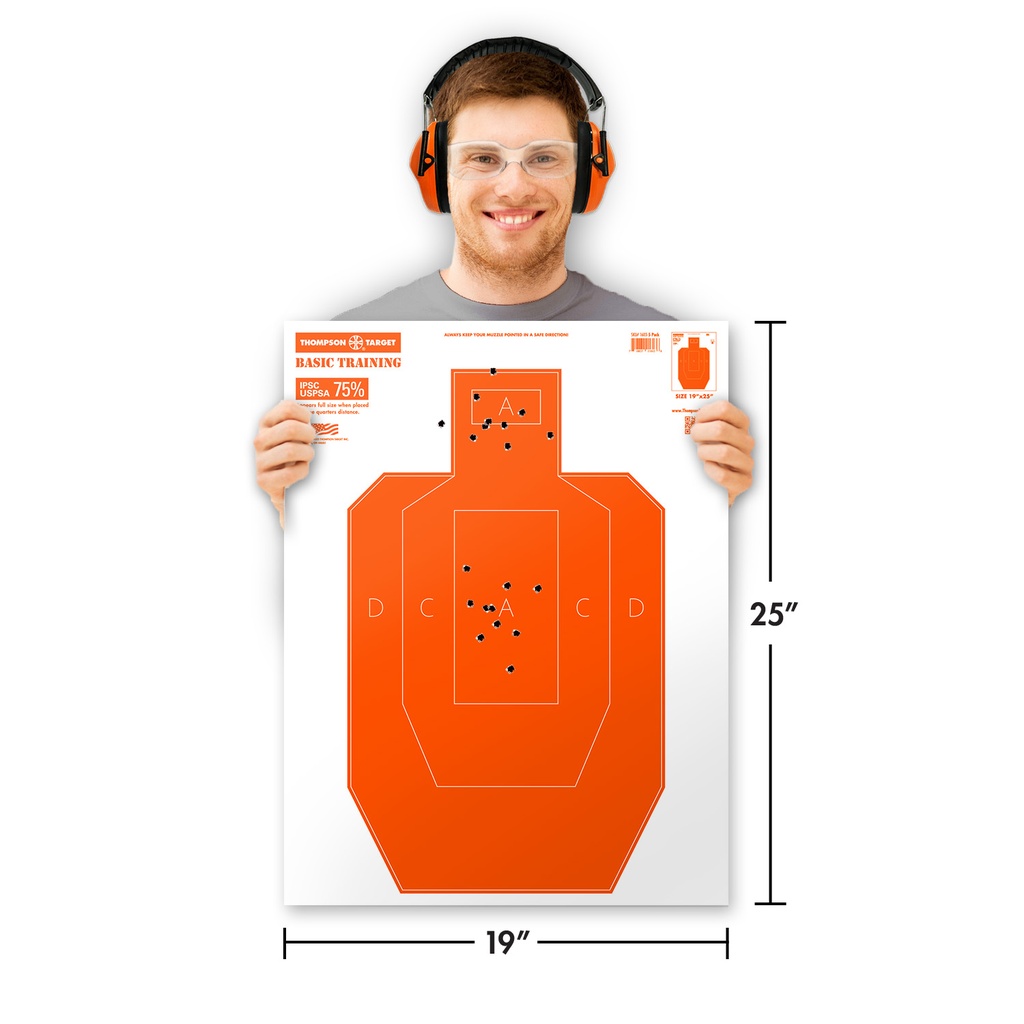 Basic Training 75% IPSC/USPSA 19&quot;x25&quot; Paper Target Size