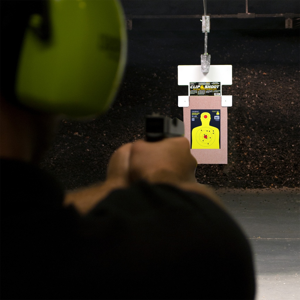 Center-Fire Silhouette 9"x12" Paper Target (Retail 12 Pack) on range