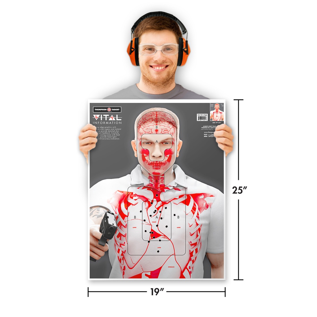 Vital Information 19"x25" Paper Targets (5 Pack)