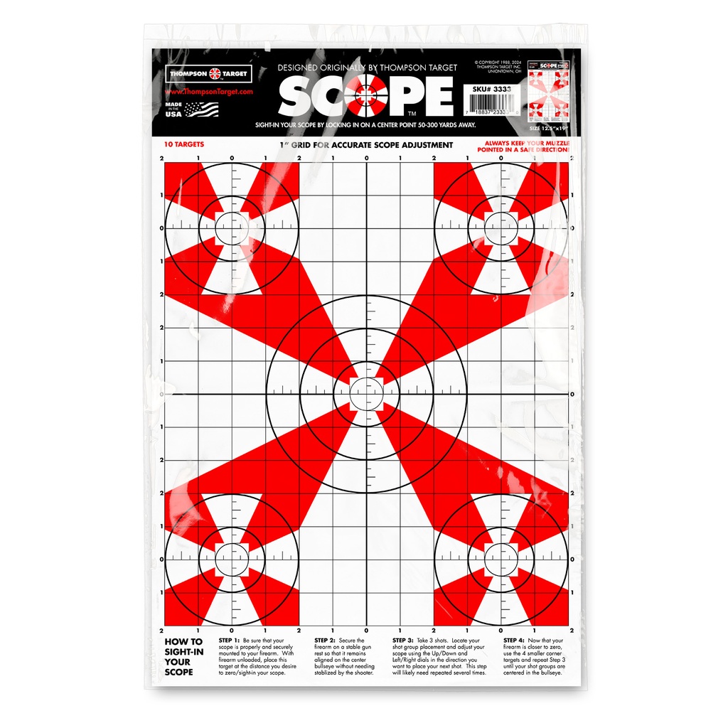 Scope 12.5"x19" Paper Targets (Retail 10 Pack)