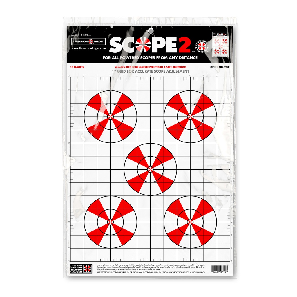 Scope2 12.5&quot;x19&quot; Paper Targets (Retail 30 Pack)