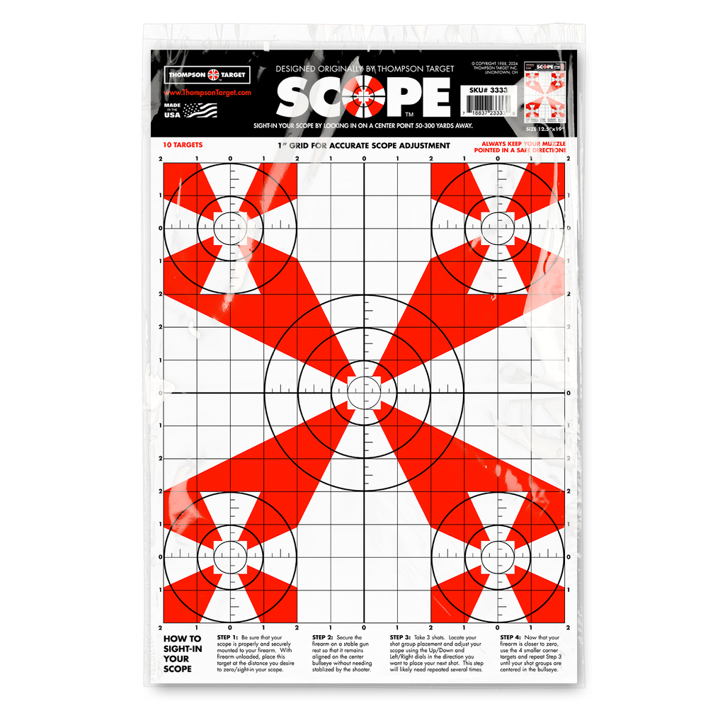 Scope 12.5&quot;x19&quot; Paper Targets (Retail 30 Pack)