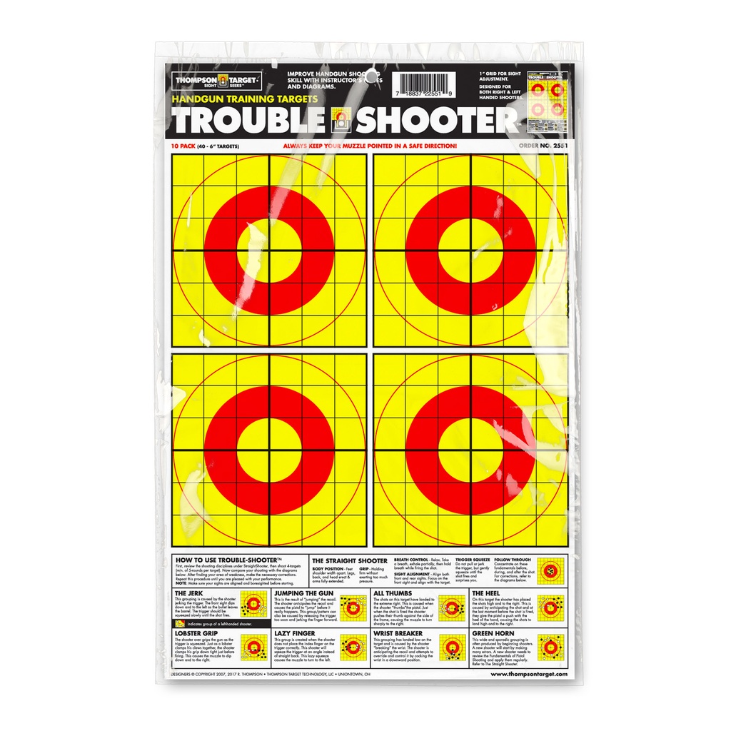 Trouble Shooter 12.5"x19" Paper Targets (Bulk 100 Pack)