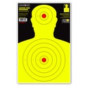 [6452-100] Center-Fire Silhouette 12.5"x19" Paper Targets (Bulk 100 Pack)