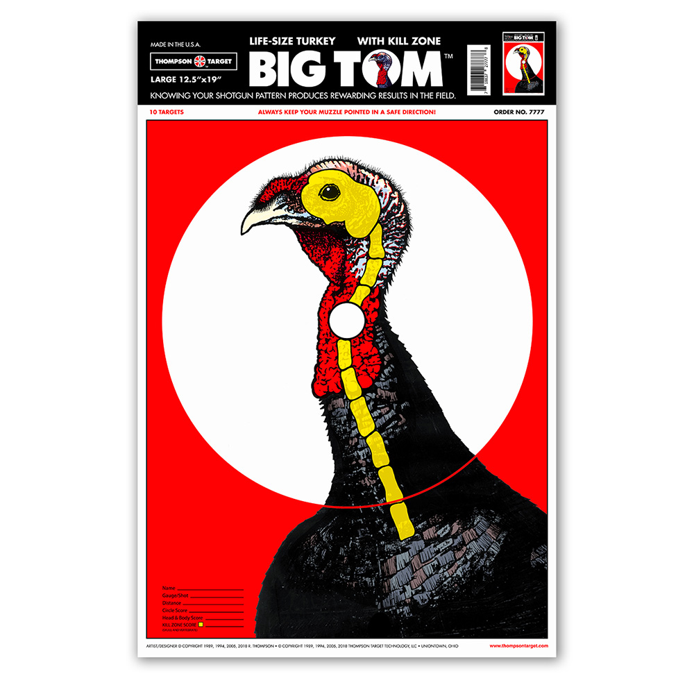 Life-Size Turkey 12.5&quot;x19&quot; Paper Targets (Bulk 100 Pack)