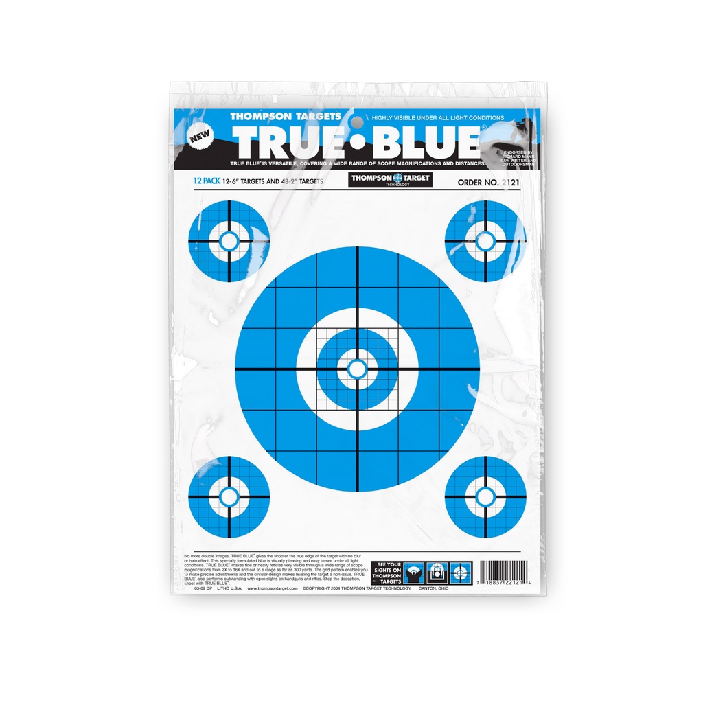 True Blue 9"x12" Paper Target (Retail 12 Pack)