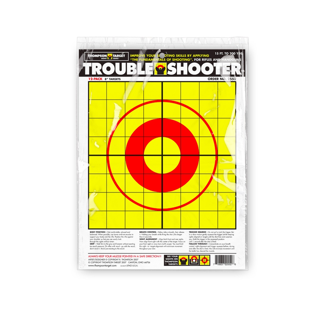 Trouble Shooter 9"x12" Paper Targets (Retail 12 Pack)
