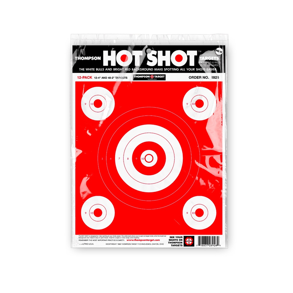 Hot Shot 9&quot;x12&quot; Paper Target (Retail 12 Pack)