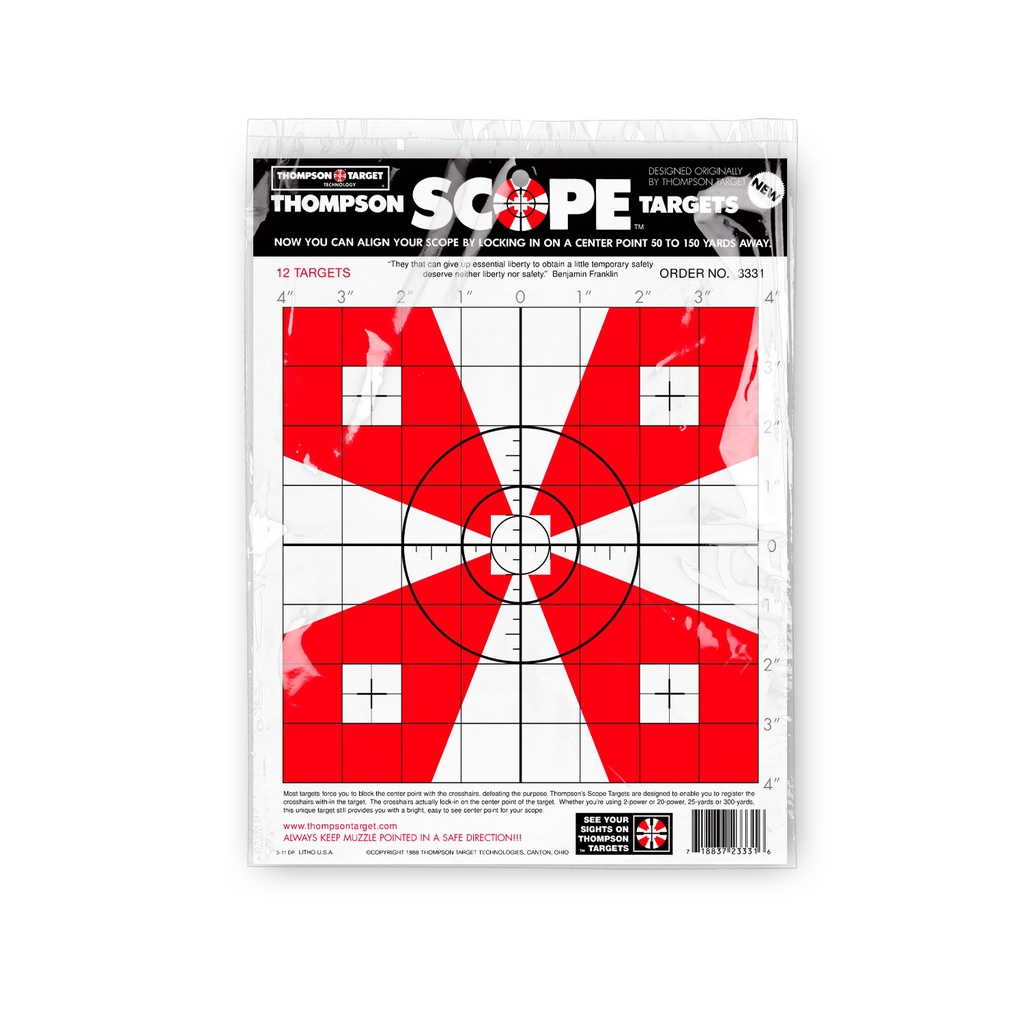 Scope 9&quot;x12&quot; Paper Targets (Retail 60 Pack)