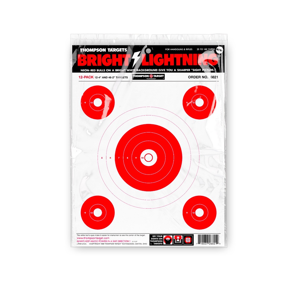 Bright Lightning 19&quot;x12&quot; Paper Targets (Retail 60 Pack)