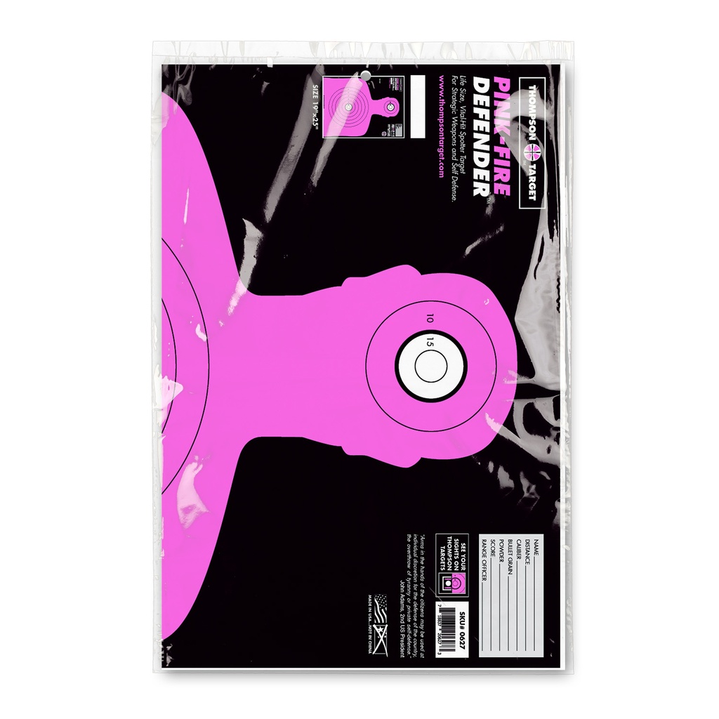 Pink-Fire Silhouette 19"x25" Paper Targets (Retail 5 Pack)
