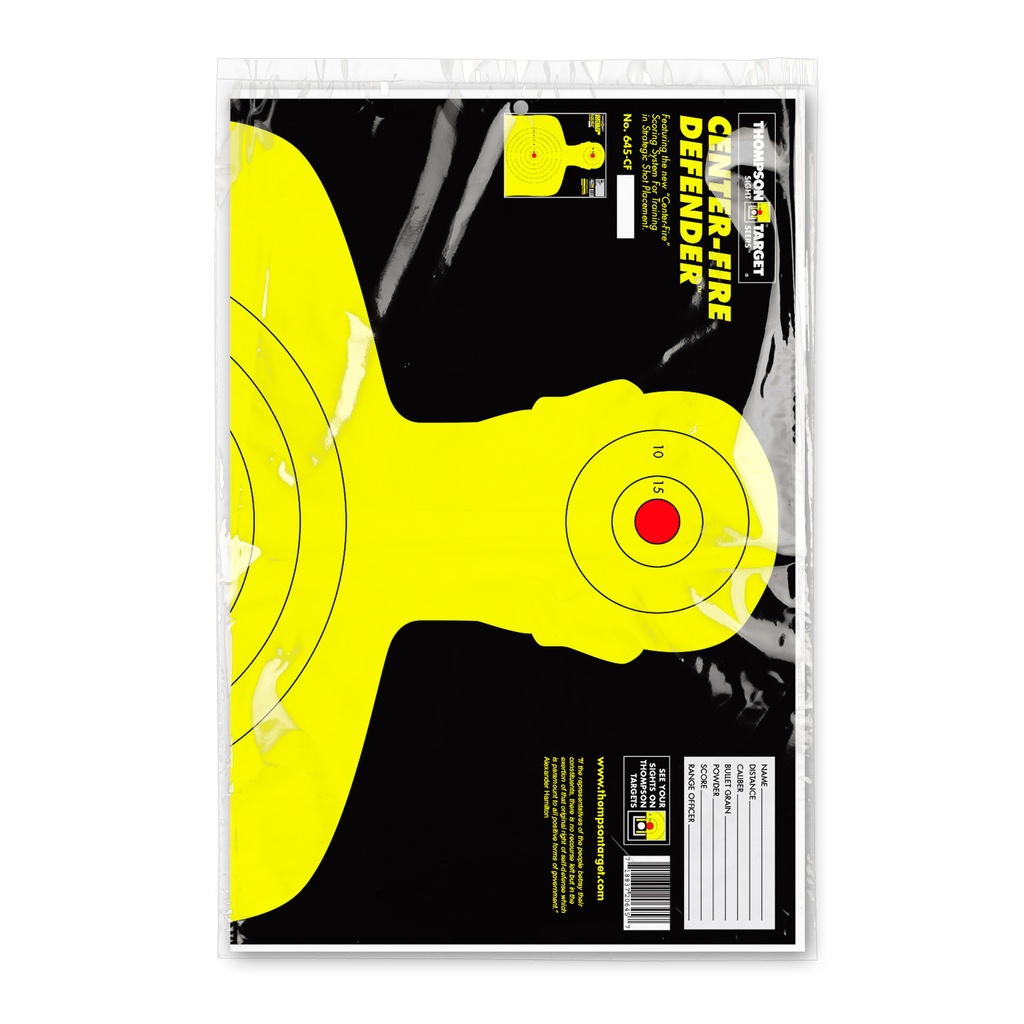 Center-Fire Silhouette 19&quot;x25&quot; Paper Targets (Retail 5 Pack)