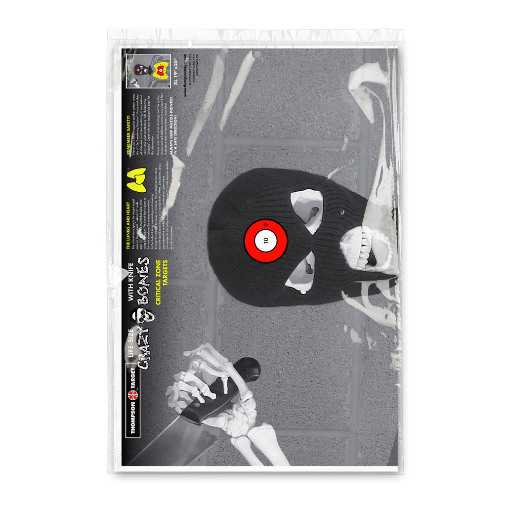 Crazy Bones Knife 19"x25" Paper Targets (Retail 5 Pack)