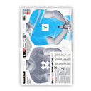 TAC (Training w/Audible Cues) 19"x25" Paper Targets (Retail 5 Pack &amp; Cue Card)