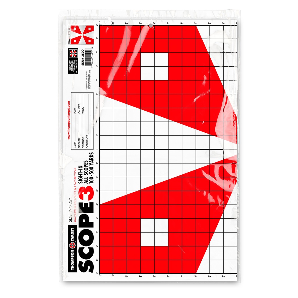 Scope-3 19&quot;x25&quot; Paper Targets (Retail 5 Pack)