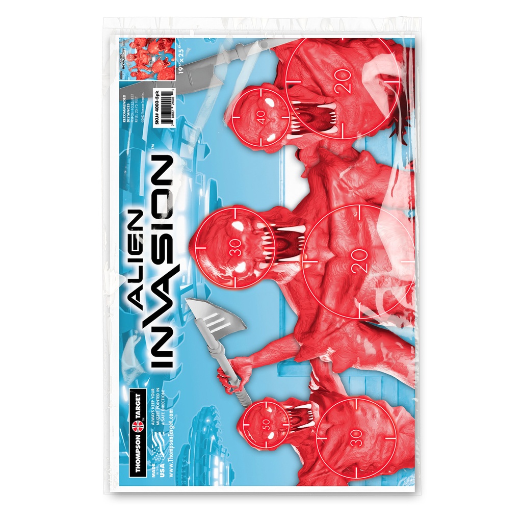 Alien Invasion Game 19"x25" Paper Targets (Retail 5 Pack)