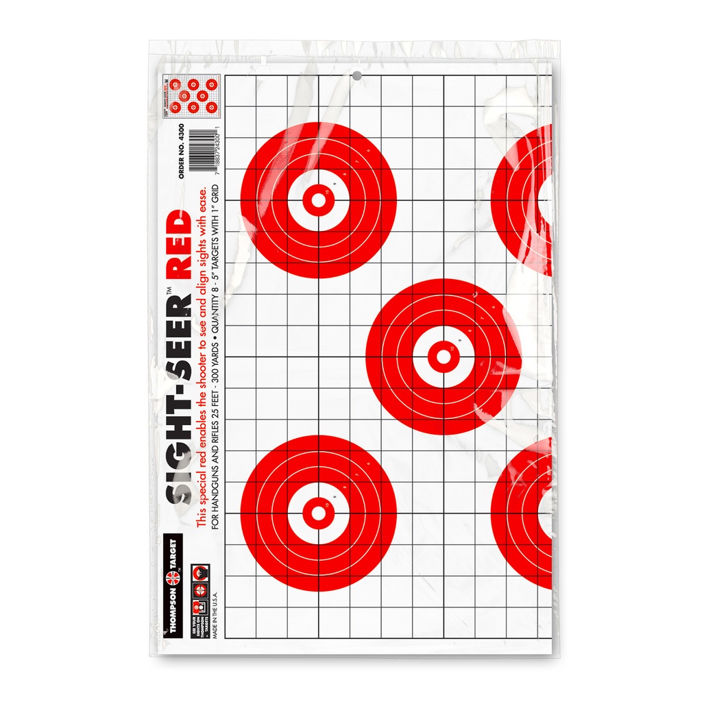 Sight Seer Red 19"x25" Paper Targets (Retail 5 Pack)