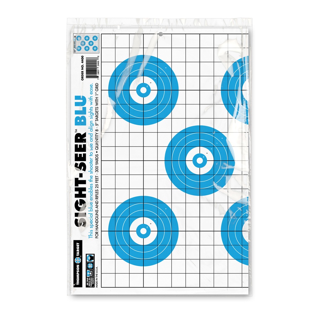 Sight Seer Blu 19&quot;x25&quot; Paper Targets (Retail 5 Pack)