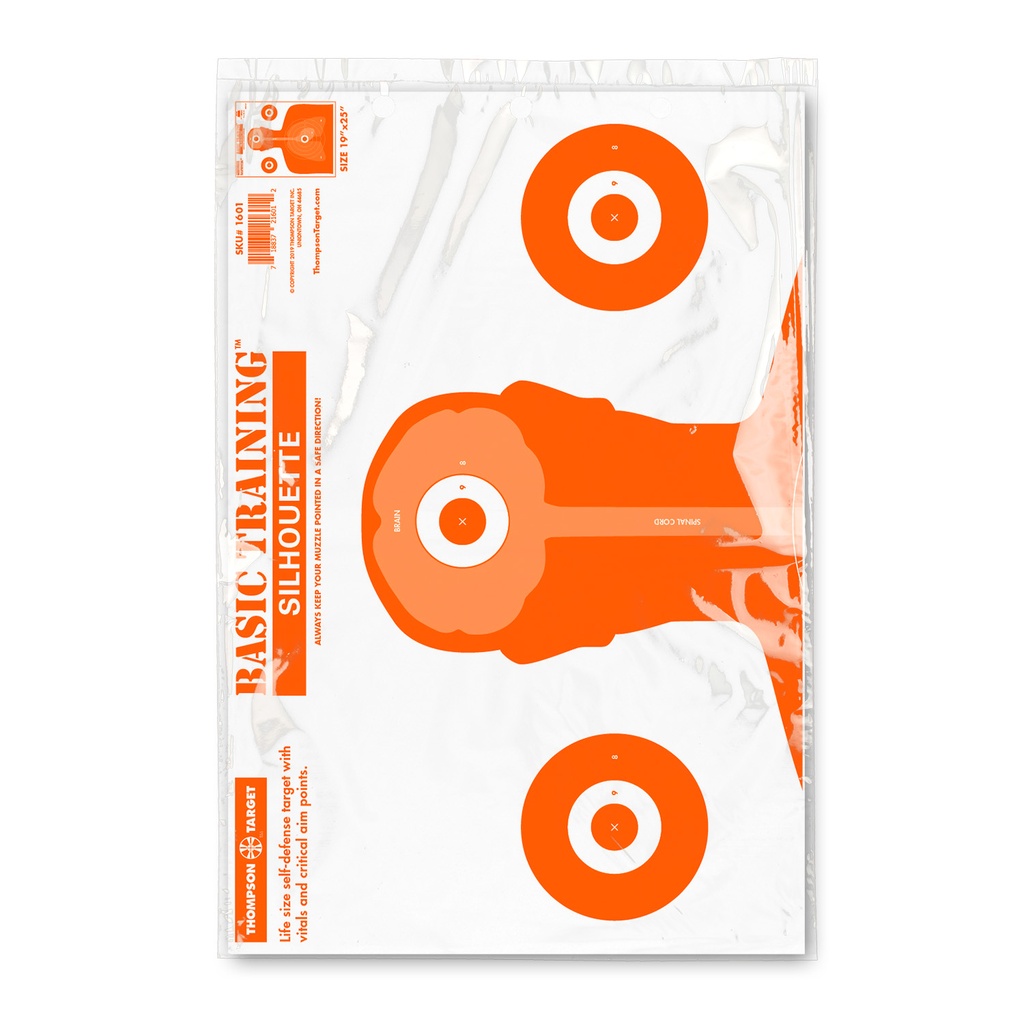 Basic Training Silhouette 19&quot;x25&quot; Paper Targets (Retail 5 Pack)