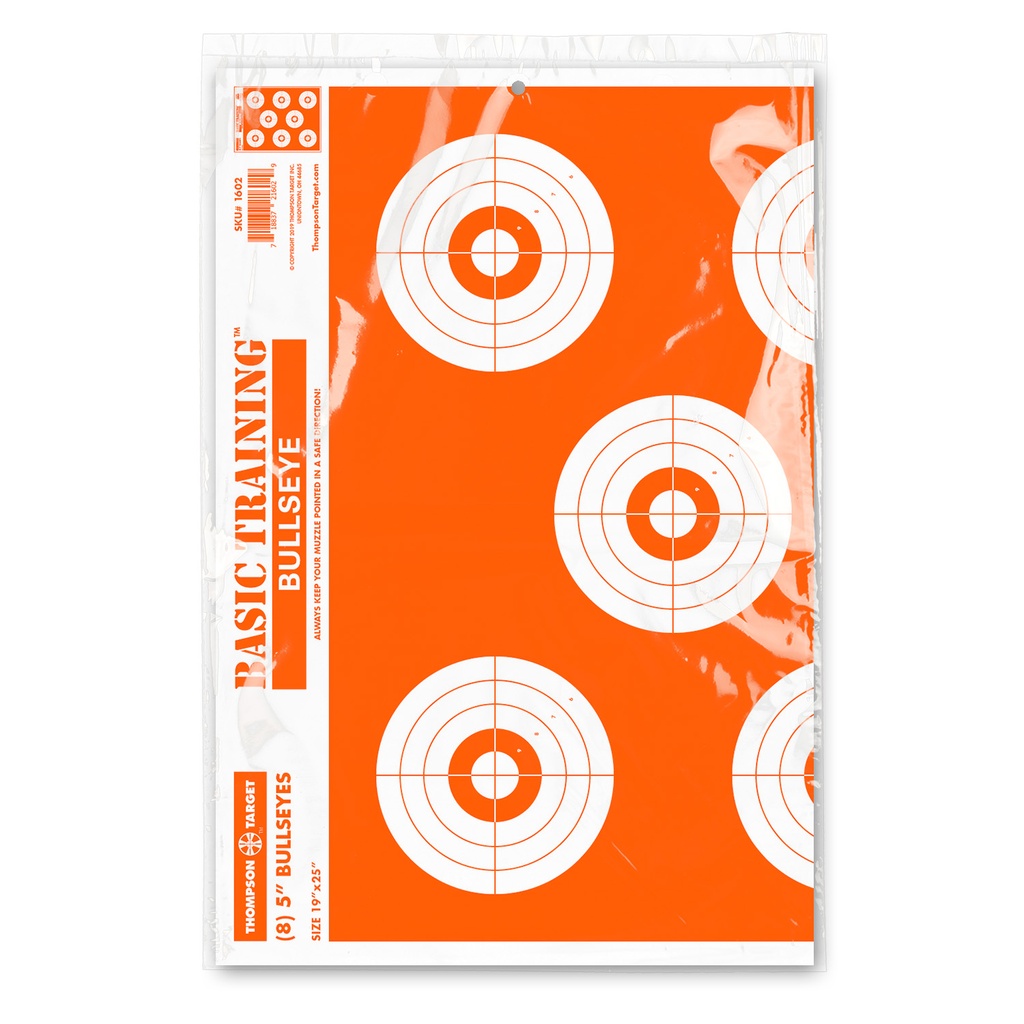 Basic Training Bullseye 19"x25" Paper Targets (Retail 20 Pack)