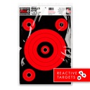 HALO Bullseye 10" &amp; 3" Reactive 12.5"x19" Targets (Retail 5 Pack)