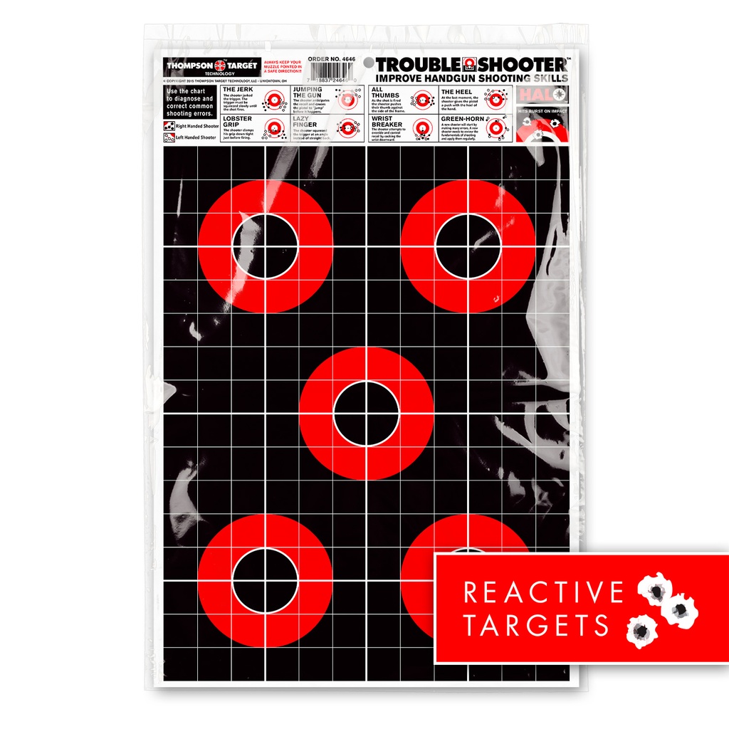 HALO Trouble Shooter 12.5"x19" Reactive Targets (Retail 5 Pack)