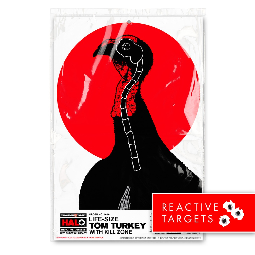 HALO Life-Size Turkey 12.5"x19" Reactive Target (Retail 5 Pack)