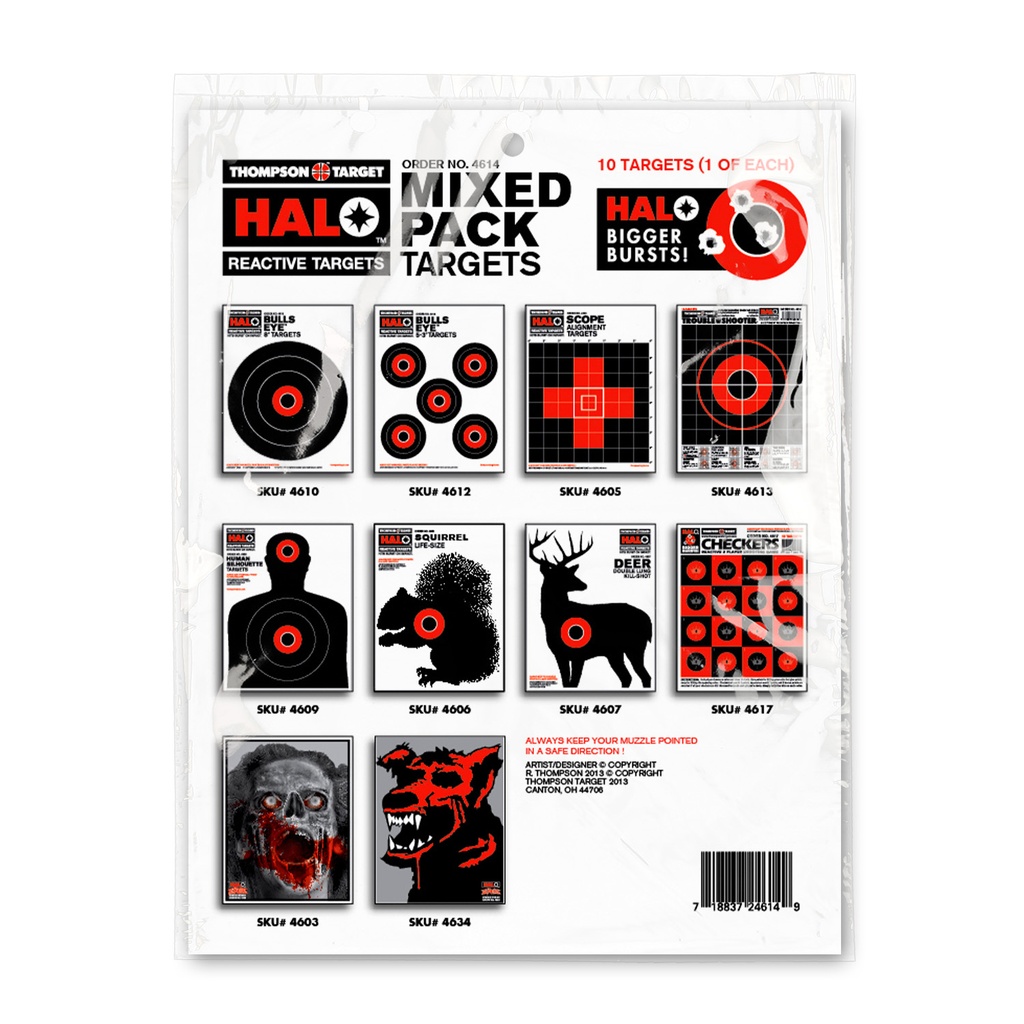 HALO Mix Pack (1 Each of 10 Targets)