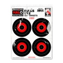 HALO 4x4" Bullseye 8.5"x11" Reactive Targets (Retail 10 Pack)