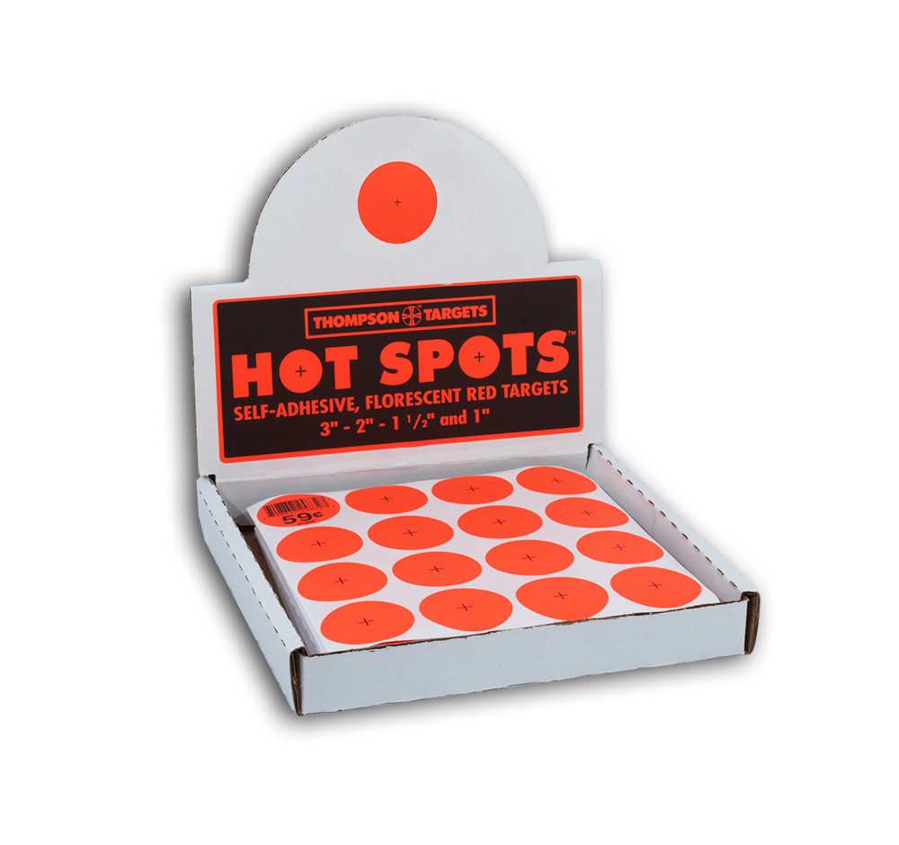 Hot Spots 1.5&quot; Adhesive Targets Box of 100 Sheets (15/Sheet)
