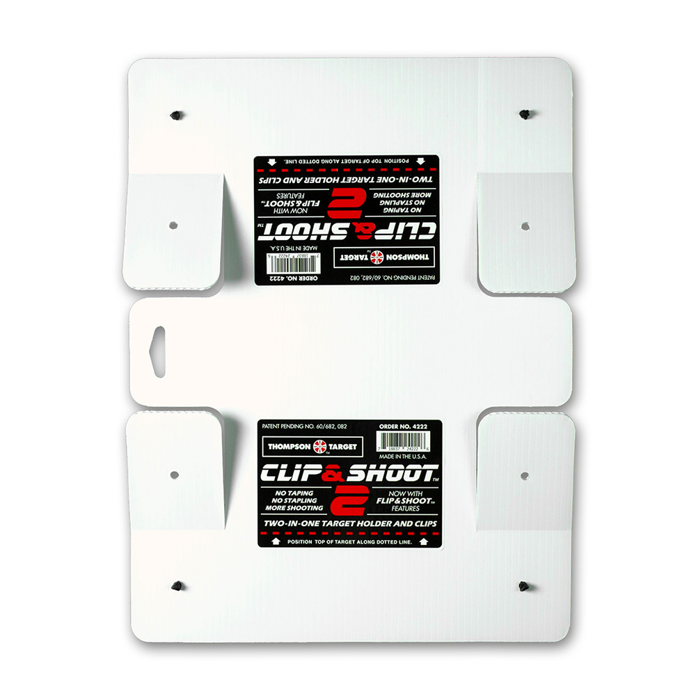 Clip &amp; Shoot 2 Flippable Indoor Range Target Hanger