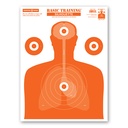 Basic Training Silhouette 19&quot;x25&quot; Paper Targets (Bulk 100 Pack)