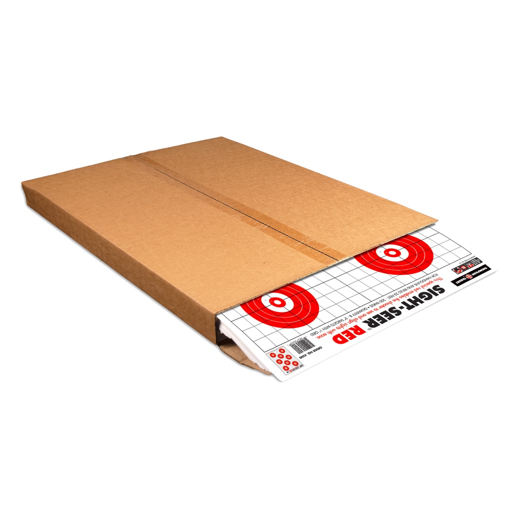 Sight Seer Red 19&quot;x25&quot; Paper Targets (Bulk 500 Case)