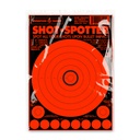 Shot-Spotter Orange 6.5"x9" Adhesive Targets (Retail 30 Pack)