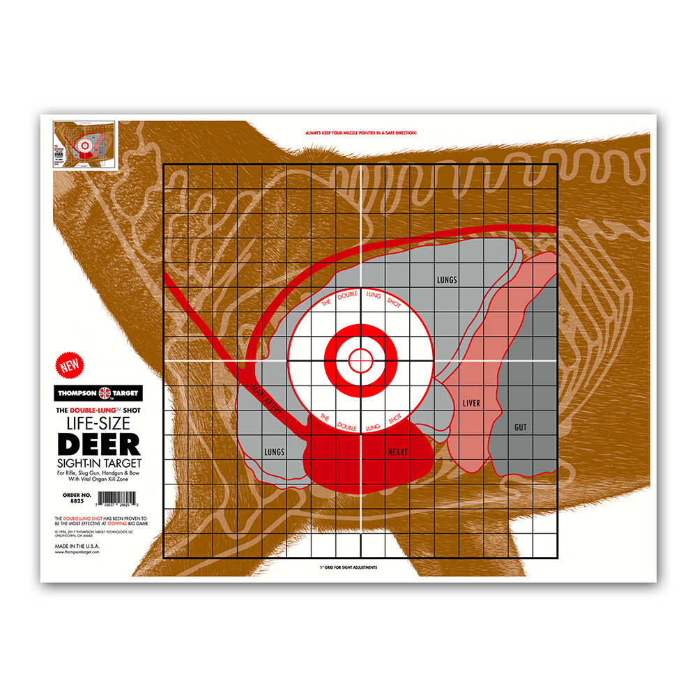 Life-Size Deer 19"x25" Paper Targets (Bulk 100 Pack)